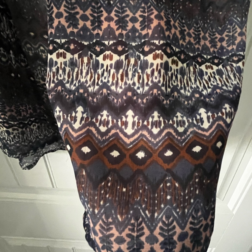 Sheer cardigan with boho style size small